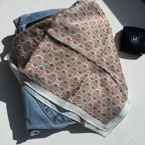 Celine Vintage cotton mini scarf print